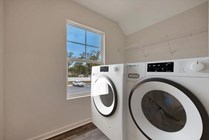virtually staged laundry room
